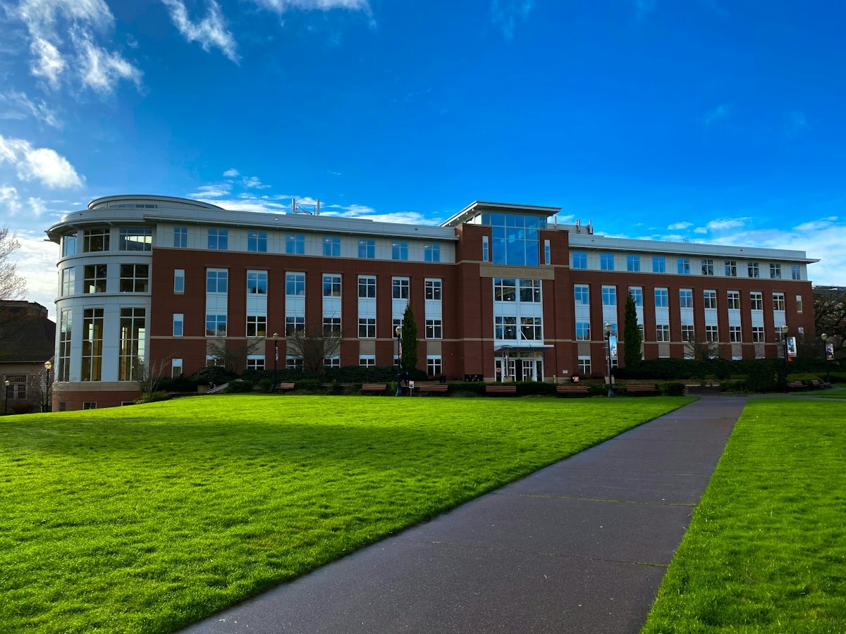 University campus entrance gate