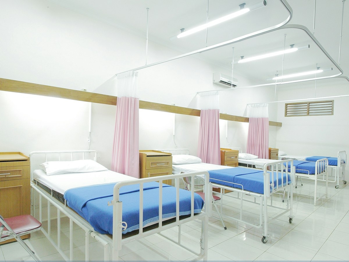 Hospital ward corridor